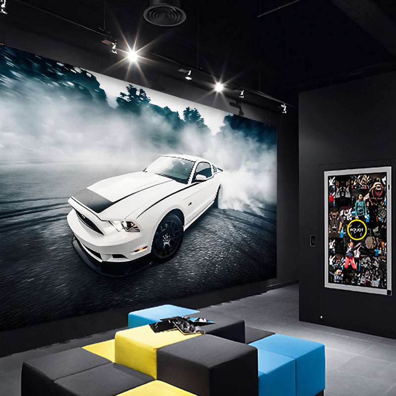 Frendorf | Einfache Auto- und Straßenwandmalerei für das Jungenzimmer Coole Wandkunst, Maßgeschneidert