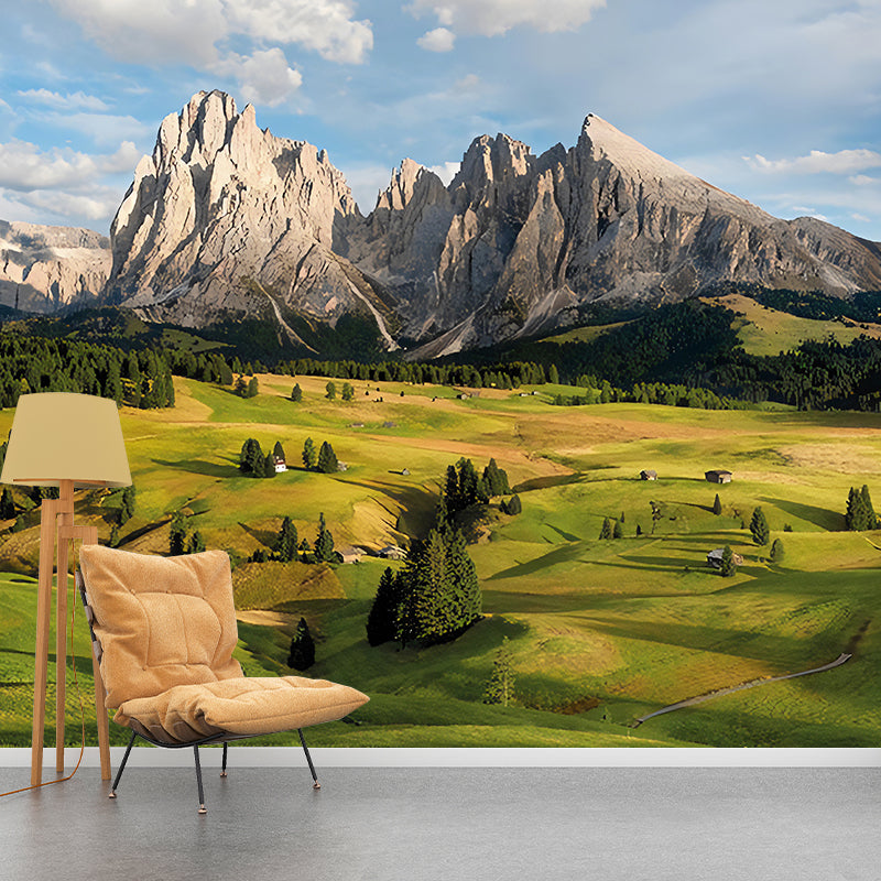 Frendorf | Foto Berg und Gras Wandgemälde Extra große Wandkunst für das Gästezimmer, individuell bedruckt