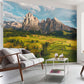 Frendorf | Foto Berg und Gras Wandgemälde Extra große Wandkunst für das Gästezimmer, individuell bedruckt