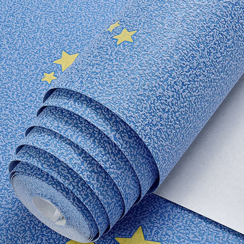 Frendorf | Blauer Leuchtender Stern Tapetenrolle Wasserfeste Wanddekoration für Kinder, 33 Fuß x 20,5 Zoll