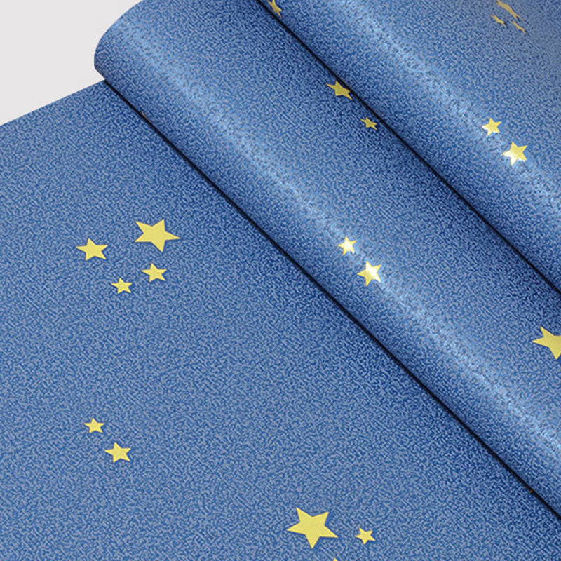 Frendorf | Blauer Leuchtender Stern Tapetenrolle Wasserfeste Wanddekoration für Kinder, 33 Fuß x 20,5 Zoll