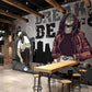 Frendorf | Grey Street Graffiti Wandkunst Steampunk Novelty Letter Wandtapete in Grijs