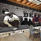 Frendorf | Grey Street Graffiti Wandkunst Steampunk Novelty Letter Wandtapete in Grijs