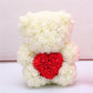 Frendorf | Valentinstag Geschenk Rose Bär Ewige Blume Rose Teddybär PE Schaum Bär 25cm Valentinstag