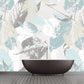 Frendorf | Tropical Leaf Texture Wallpaper for Living Room Scandinavian Wall Art, Custom Made