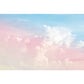 Extra Large Wandbild Rosa Wolke und Blauer Himmel Vliesstoff Wandverkleidung für Wohnkultur, Maßgeschneidert