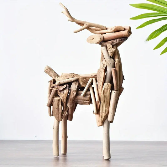 Frendorf | WoodGrace - Abstrakte Hirschskulptur