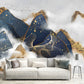 Frendorf | Waterdichte Mountain en Bird Muurpapier Oriëntaale Wandbekleding voor Gastenkamer