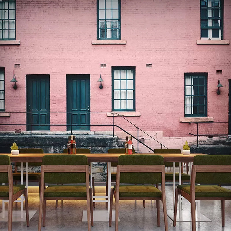Frendorf | Europäische Wandverkleidung in Rosa und Grau, klassische Wandtapete für das Schlafzimmer