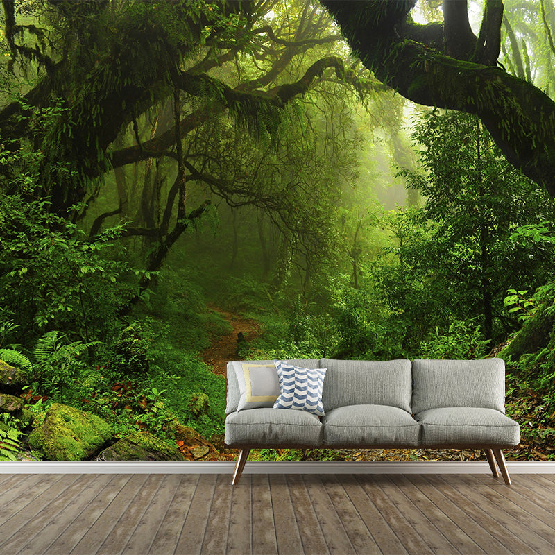 Frendorf | Vers Jungle Muurbehang für Büro Zimmer Zeitgenössische Wanddekoration, Personalisierte Größe Verfügbar