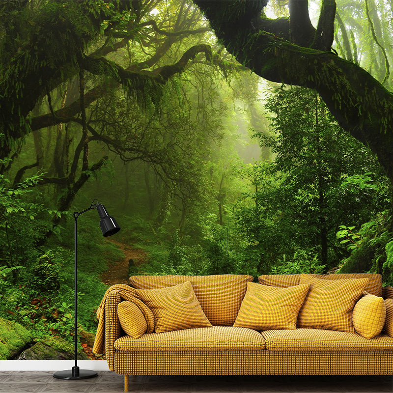 Frendorf | Vers Jungle Muurbehang für Büro Zimmer Zeitgenössische Wanddekoration, Personalisierte Größe Verfügbar