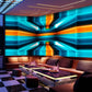Frendorf | 3D Effect Space Capsule Mural Wallpaper für Besprechungsraumdekoration, Dunkle Farbe, Personalisierte Größe erhältlich