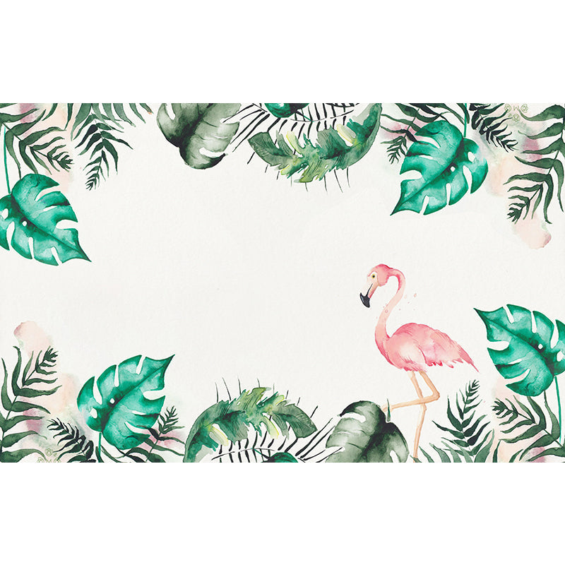 Frendorf | Schöner Flamingo Wandtapete für das Mädchenzimmer Nordic Wandverkleidung, Maßgefertigt