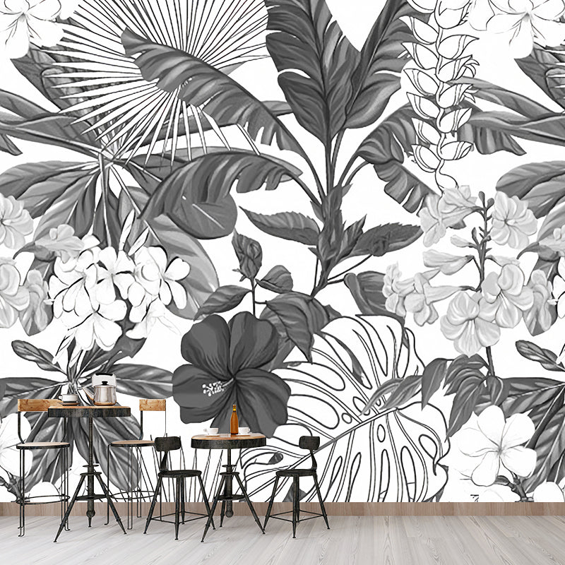 Frendorf | Fleckenschutz Blätter Wandmural Non-Woven Material Nordic Wandverkleidung für Gästezimmer