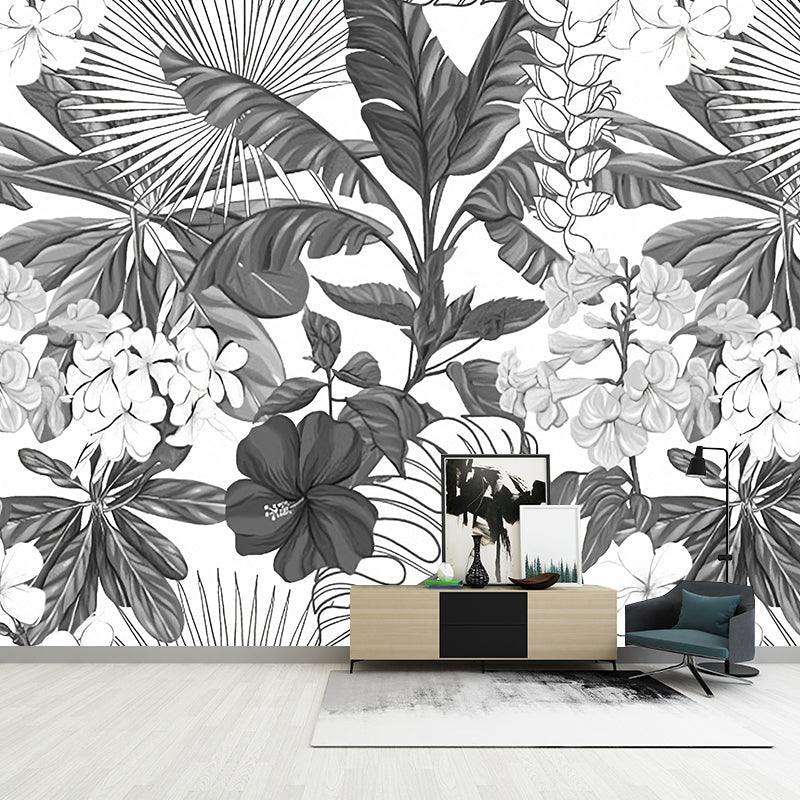 Frendorf | Fleckenschutz Blätter Wandmural Non-Woven Material Nordic Wandverkleidung für Gästezimmer