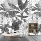 Frendorf | Fleckenschutz Blätter Wandmural Non-Woven Material Nordic Wandverkleidung für Gästezimmer