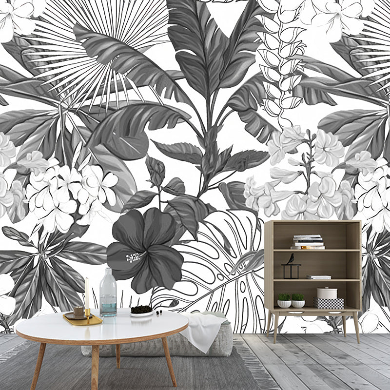 Frendorf | Fleckenschutz Blätter Wandmural Non-Woven Material Nordic Wandverkleidung für Gästezimmer