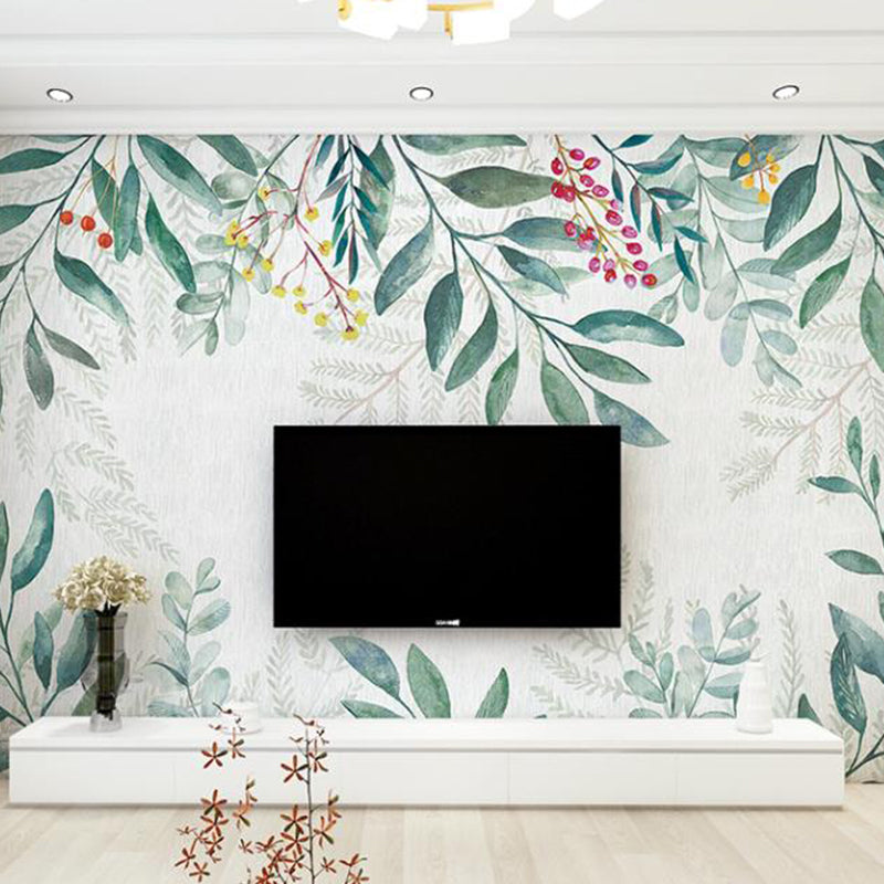 Foto Stil Pflanzen Wandtapete Vollformat Wandverkleidung für Wohnzimmer, Maßgeschneidert