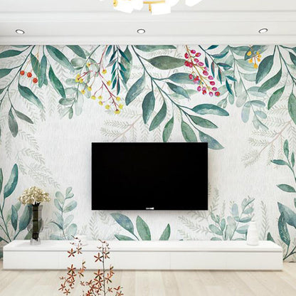 Foto Stil Pflanzen Wandtapete Vollformat Wandverkleidung für Wohnzimmer, Maßgeschneidert