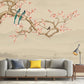 Frendorf | Waterdichte Vogel- en Bloesem Muurpapier Traditionele Wandbekleding voor Woonkamer