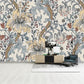 Fleckenschutz Verflochtene Blüten Wandbild Personalisierte Größe Landhausstil Wanddekoration für Akzentwand