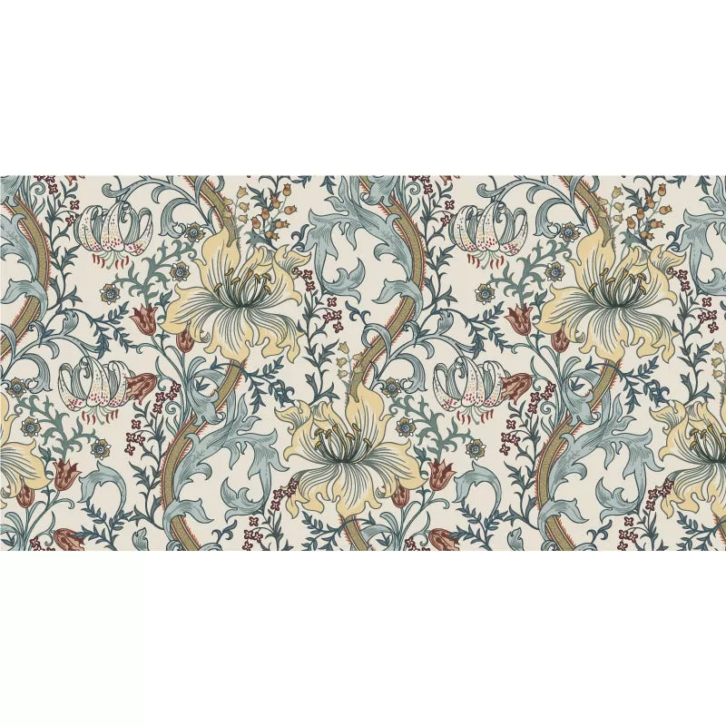 Fleckenschutz Verflochtene Blüten Wandbild Personalisierte Größe Landhausstil Wanddekoration für Akzentwand