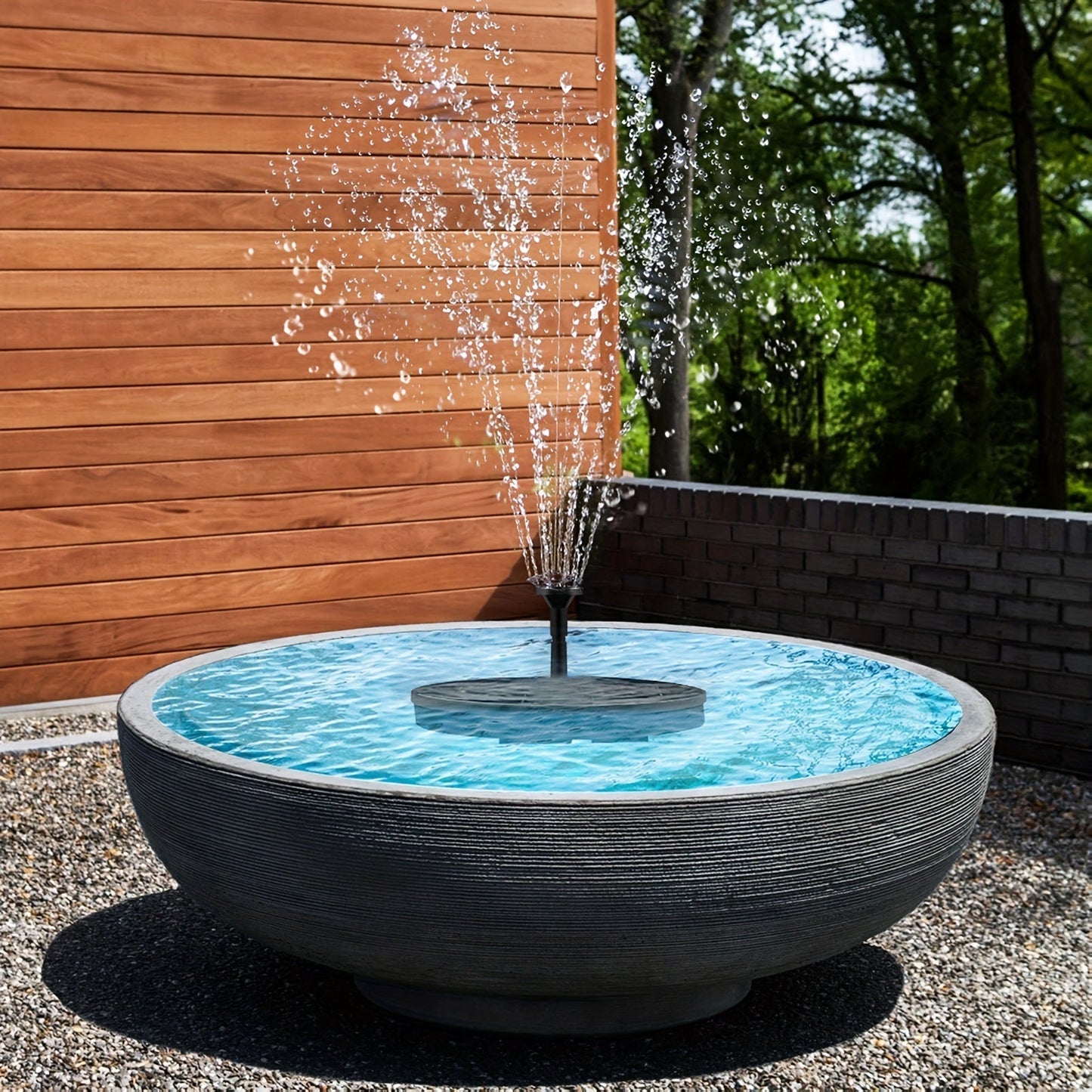 Frendorf | SolarSpring Vital Solarbrunnen | Schwimmende Teichpumpe | Gartendeko | Solar-Wasserspiel für Außen