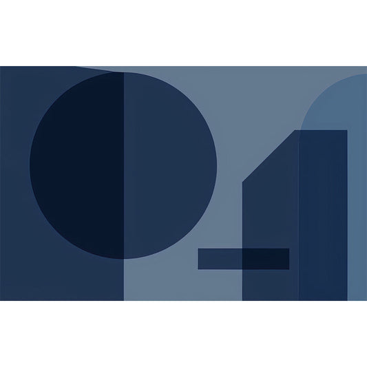 Frendorf | Blaue Kreis Wandbemalung Aufkleber Fleckenresistente Wandverkleidung für Wohnzimmerdekoration