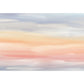 Whole Illustration Zeitgenössisches Wandbild für Akzentwand mit Wolke in Pink und Orange