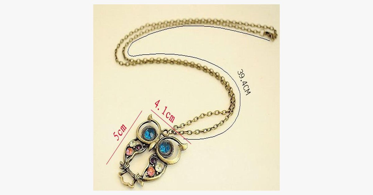 Frendorf | Blaue Augen Eule Anhänger