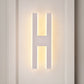 Frendorf | Alphabet Metall Wandlampe Modern LED Weiß/Schwarz Wandleuchten für Nachttische in Weiß/Warmlicht