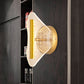 Metallic Geometrische Wandleuchte Minimal LED Gold Wandbeleuchtung Idee in Weiß/Warmlicht für das Wohnzimmer
