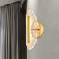 Metallic Geometrische Wandleuchte Minimal LED Gold Wandbeleuchtung Idee in Weiß/Warmlicht für das Wohnzimmer