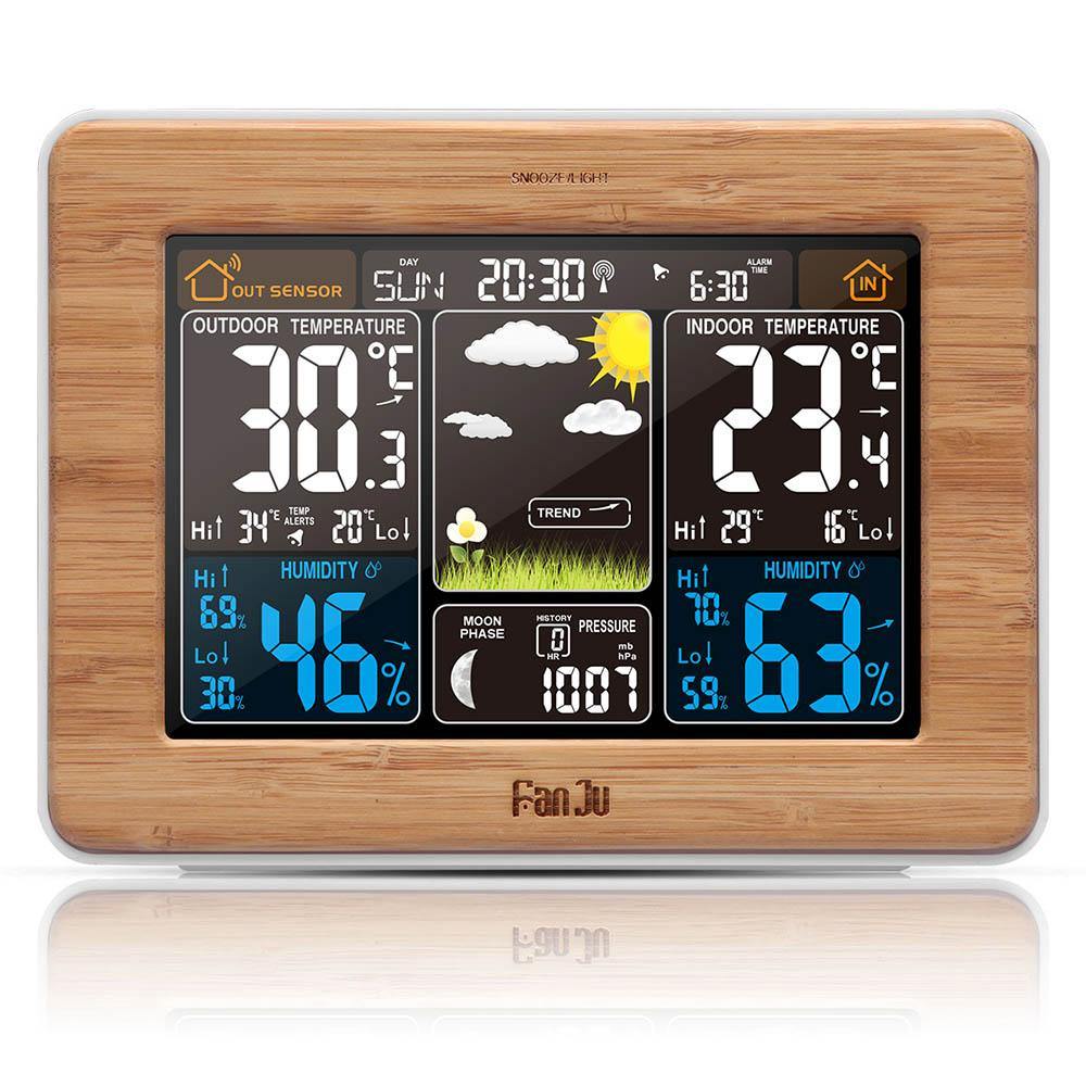 FanJu FJ3365 Wetterkontrolle Rechteck Farbdisplay Smart Uhr