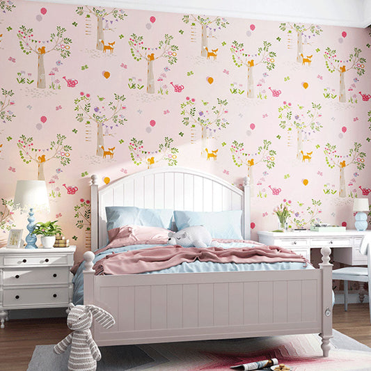 Frendorf | 33' x 20.5" Simplicity Tapetenrolle für das Mädchenzimmer mit floralem Design in natürlicher Farbe