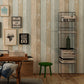 Holzoptik- und Streifen-Tapete Mädchenzimmer Vintage Wandverkleidung, 20,5"W x 33'L