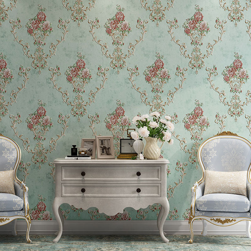 Frendorf | Blühende Blumen Wandkunst Unpasted Tapetenrolle für Esszimmer Dekor, 20,5" x 33'