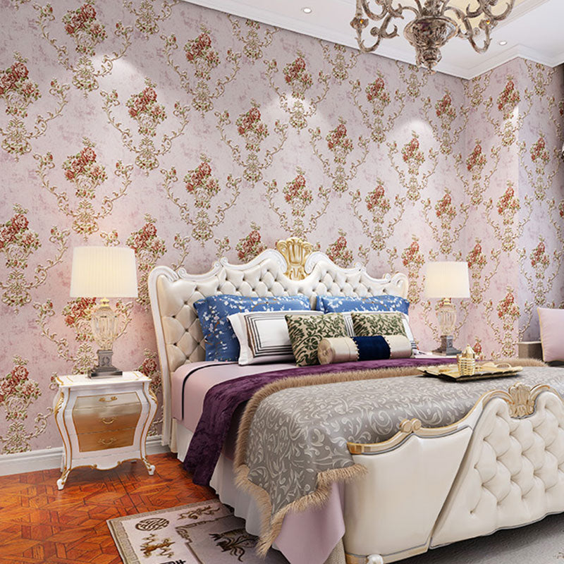 Frendorf | Blühende Blumen Wandkunst Unpasted Tapetenrolle für Esszimmer Dekor, 20,5" x 33'