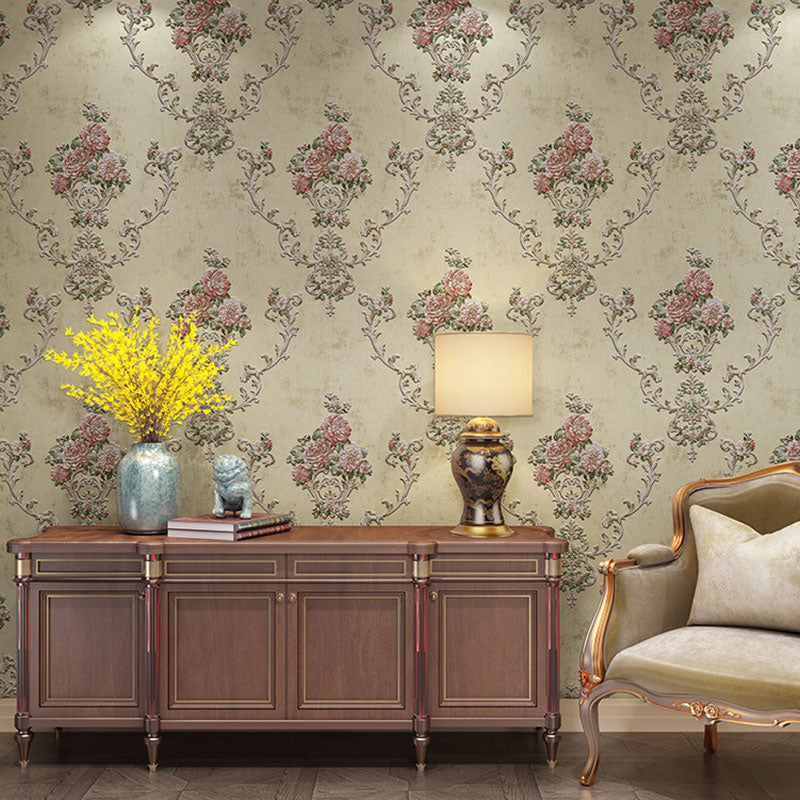 Frendorf | Blühende Blumen Wandkunst Unpasted Tapetenrolle für Esszimmer Dekor, 20,5" x 33'