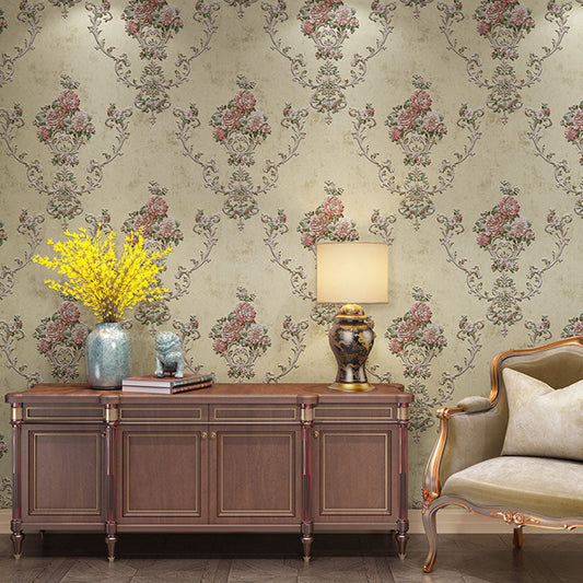 Frendorf | Blühende Blumen Wandkunst Unpasted Tapetenrolle für Esszimmer Dekor, 20,5" x 33'