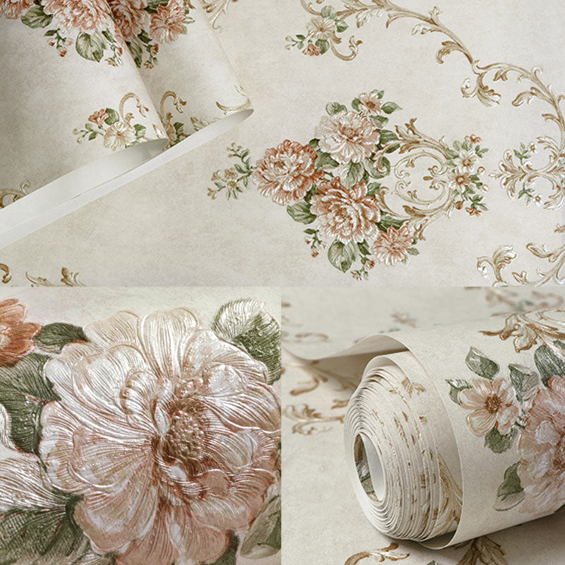 Frendorf | Blühende Blumen Wandkunst Unpasted Tapetenrolle für Esszimmer Dekor, 20,5" x 33'