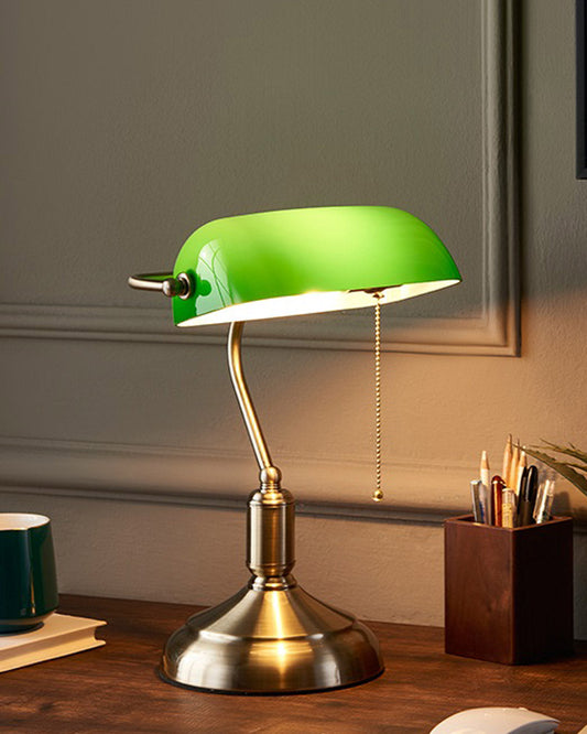 Klassische Bankierlampe
