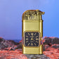 Frendorf | Windproof Feuerzeug Vintage Uhr Lünette Jet Flamme Fackel