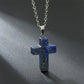Frendorf | Halskette mit Kreuz aus natürlichen Edelsteinen – Seraphina
