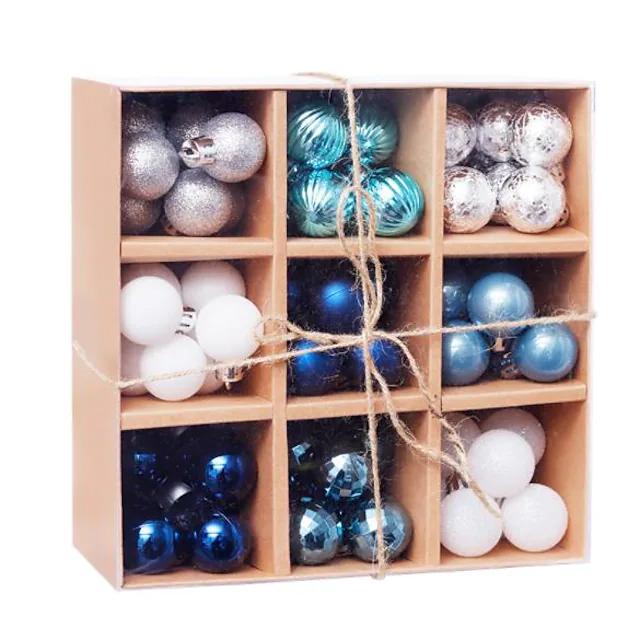 Frendorf | 99-teilige: Weihnachtskugel-Ornamente für Weihnachtsbaum Geschenkbox-Set