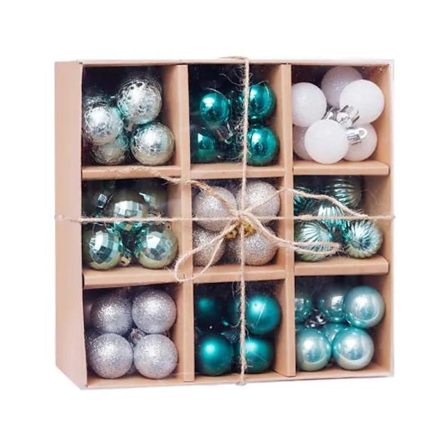 Frendorf | 99-teilige: Weihnachtskugel-Ornamente für Weihnachtsbaum Geschenkbox-Set