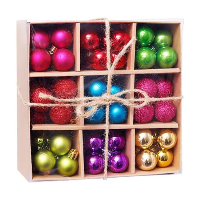 Frendorf | 99-teilige: Weihnachtskugel-Ornamente für Weihnachtsbaum Geschenkbox-Set