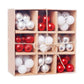 Frendorf | 99-teilige: Weihnachtskugel-Ornamente für Weihnachtsbaum Geschenkbox-Set