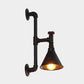 Frendorf | Industrielle Sanitärrohr Wandmontierte Lampe mit Ventil Dekoration 1 Licht Metall Wandbeleuchtung in Rost/Antikmessing