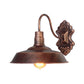 Frendorf | 1 Licht Scheune Wandmontage Licht Antieke Stijl Koper/Roest Smeedijzeren Wandlamp voor Balkon